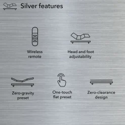 baselogic™ Silver Adjustable Bed Base