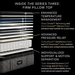 Beautyrest Black Series Three Firm Pillow Top Mattress