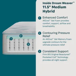 BeautySleep Dream Weaver Medium Hybrid Mattress