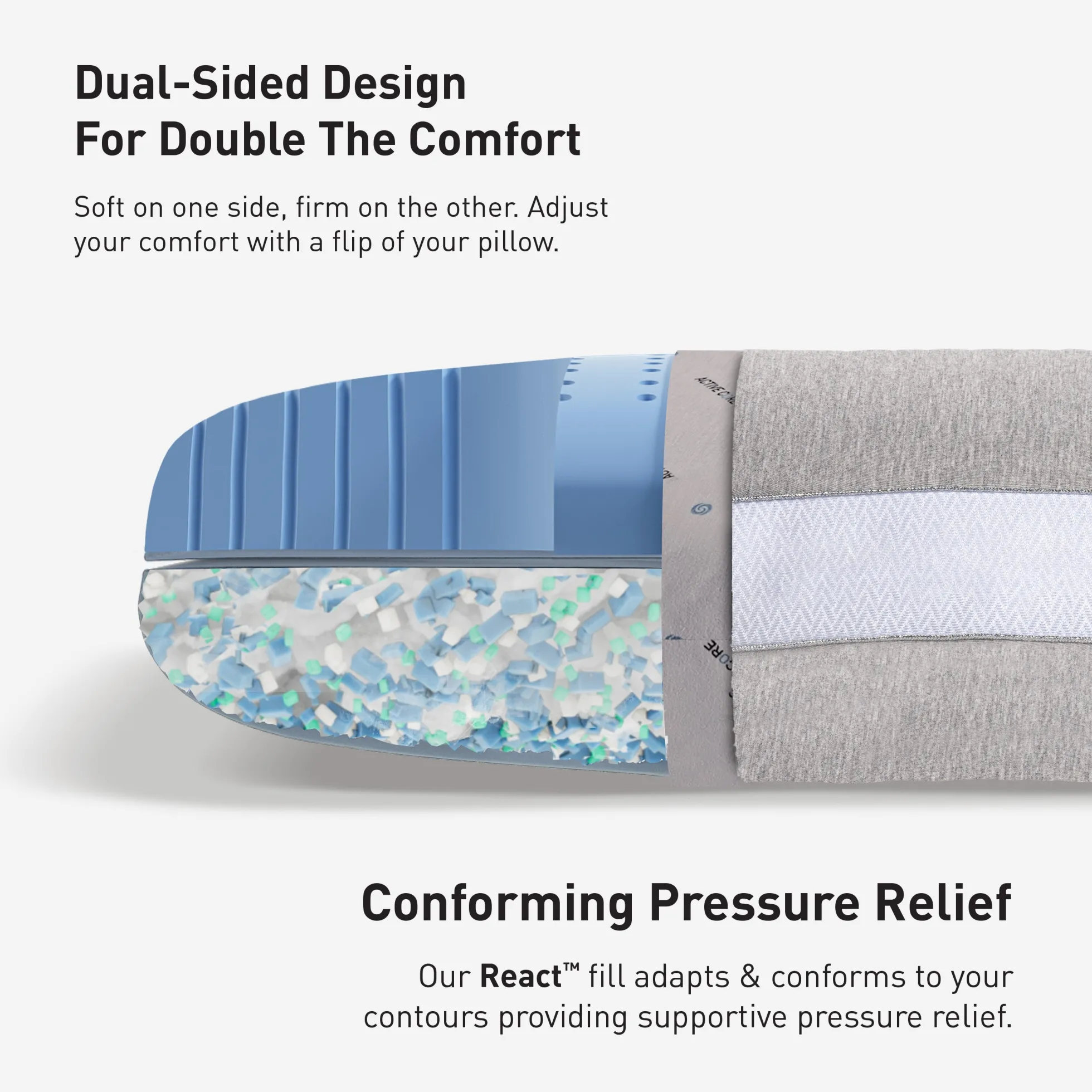 BEDGEAR Flow Cuddle Curve Performance Pillow®