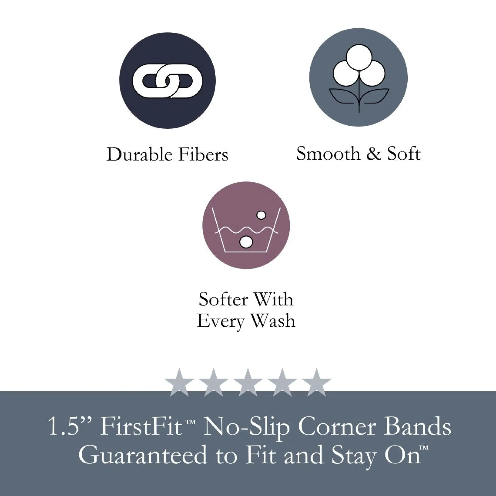 DreamFit DreamComfort™ Long Staple Cotton Sheet Set