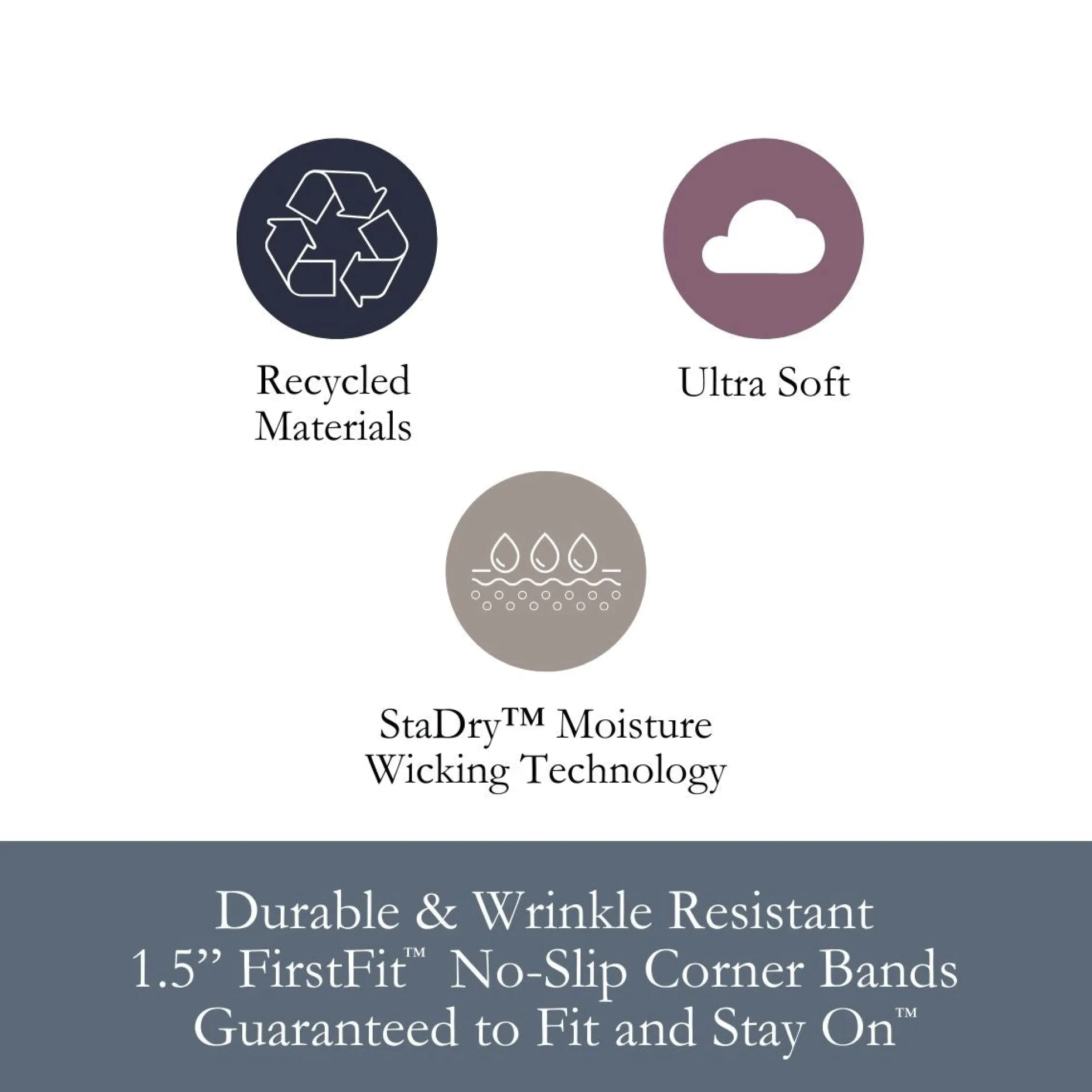 DreamFit DreamComfort™ StaDry™ Sheet Set
