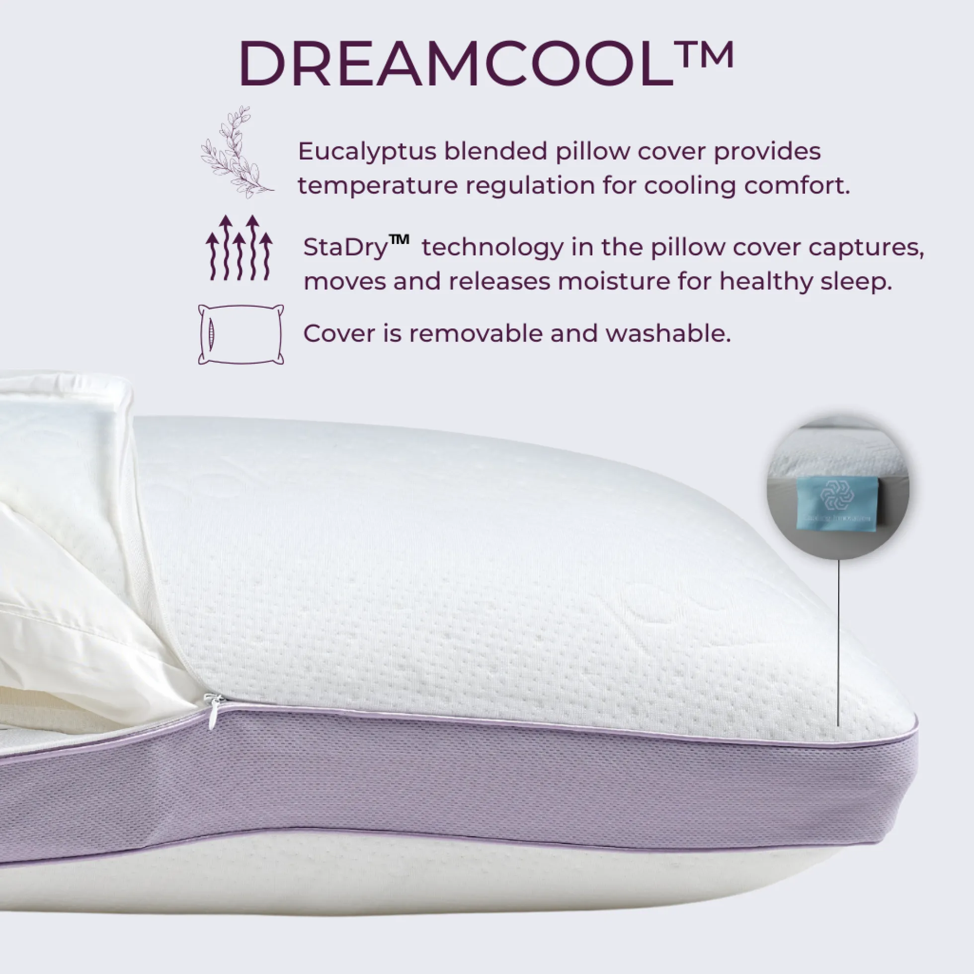 DreamFit DreamCool™ Adjustable Pillow