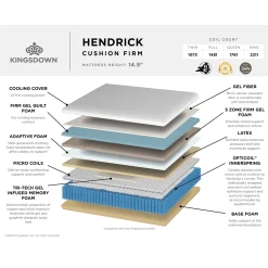 Kingsdown Hendrick Hybrid Cushion Firm Mattress