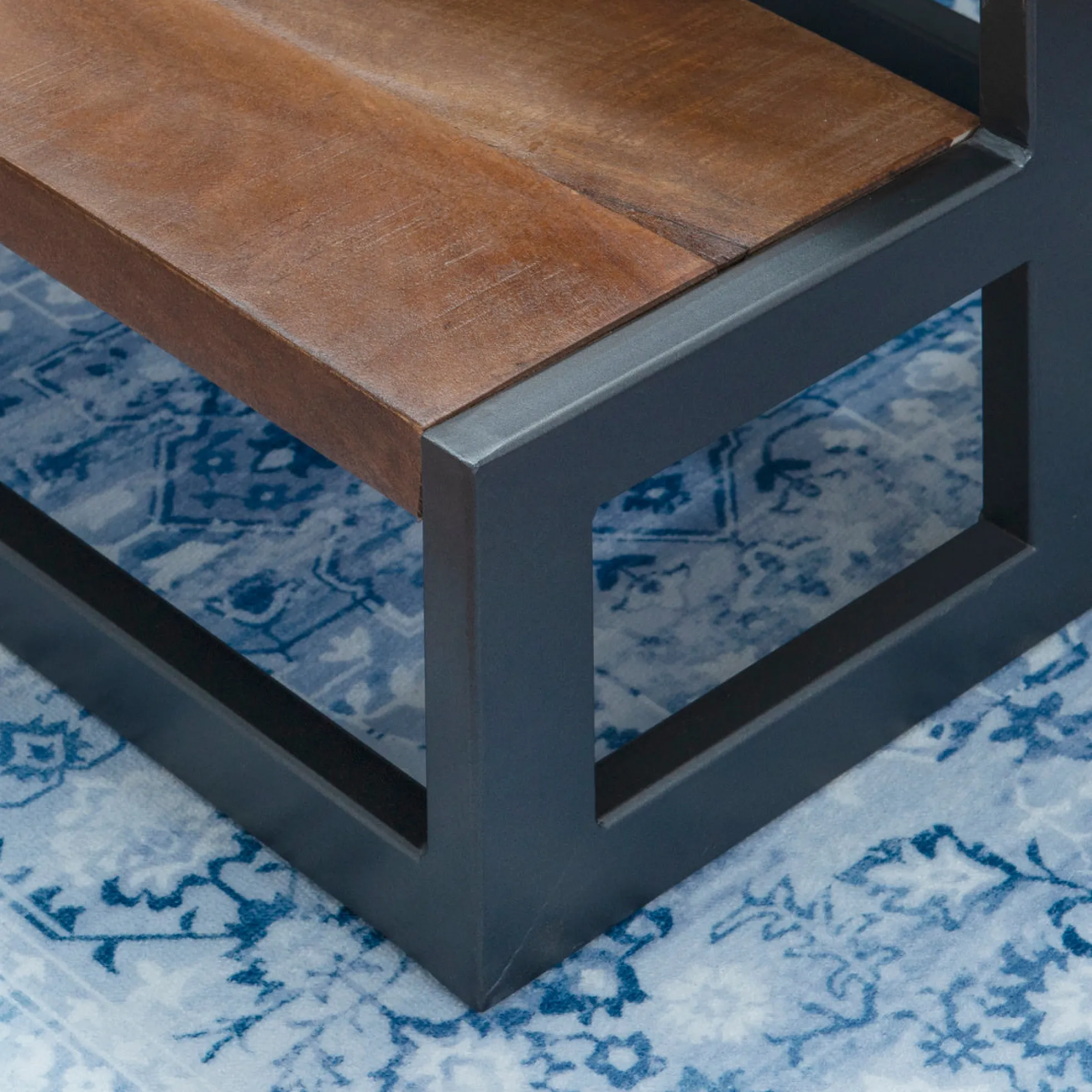 Powell Blythe Bed Steps in Gunmetal