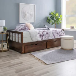 Powell Hope Daybed with Drawers in Espresso