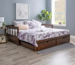 Powell Hope Daybed with Drawers in Espresso