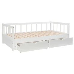 Powell Hope Daybed with Drawers in White