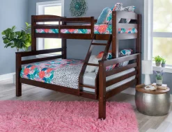 Powell Levi Twin over Full Bunk Bed in Espresso
