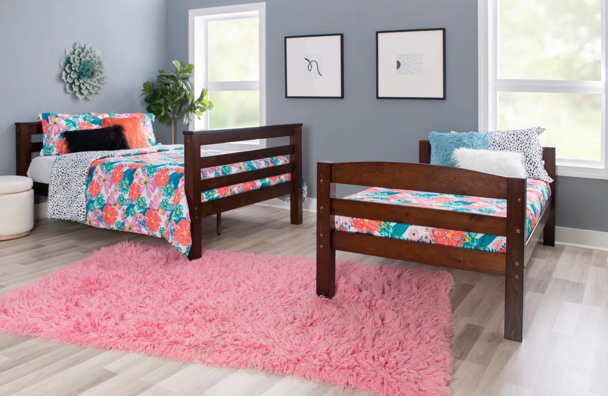 Powell Levi Twin over Full Bunk Bed in Espresso