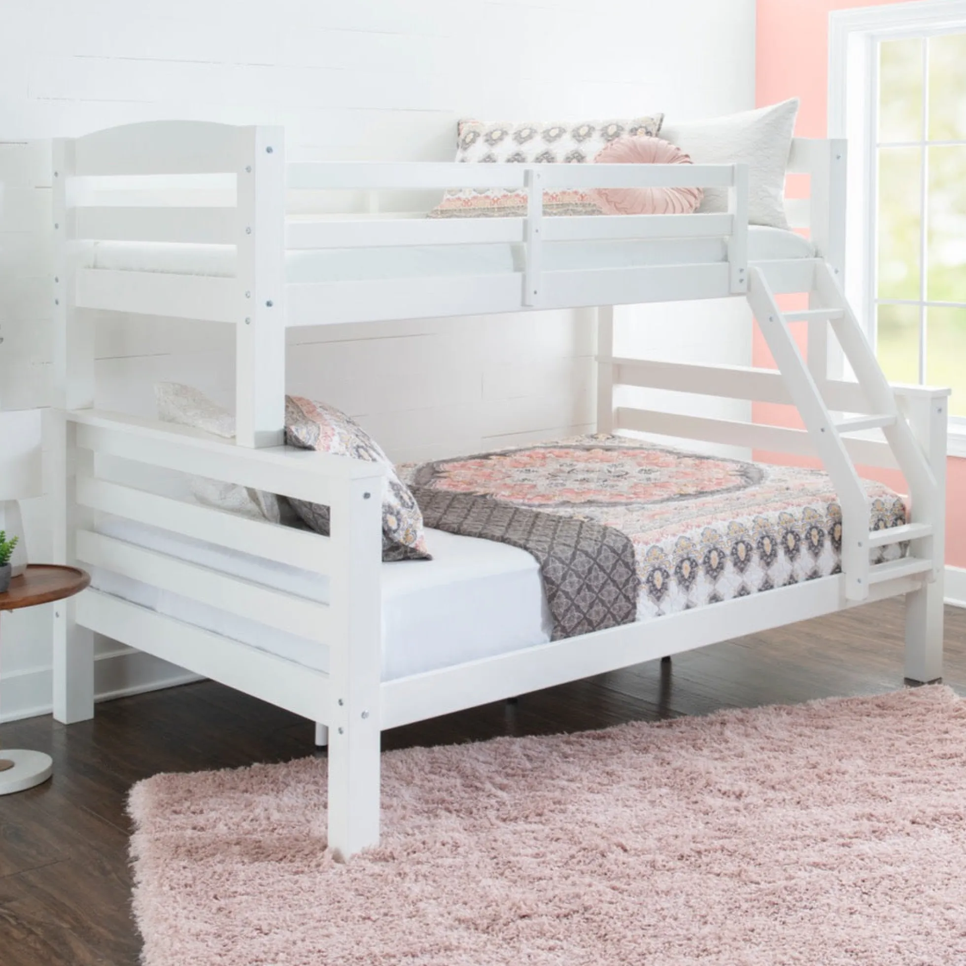 Powell Levi Twin over Full Bunk Bed in White