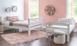 Powell Levi Twin over Full Bunk Bed in White