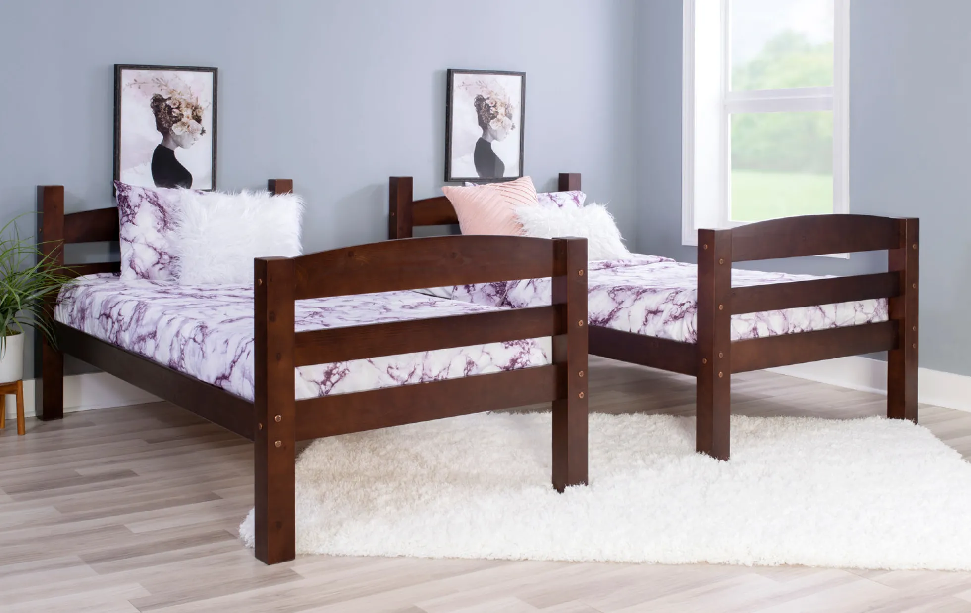 Powell Levi Twin over Twin Bunk Bed in Espresso