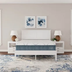 Rize Home Cottage Wood Platform Bed in White