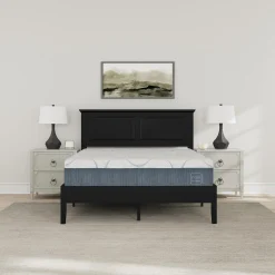 Rize Home Cottage Wood Platform Bed in Black