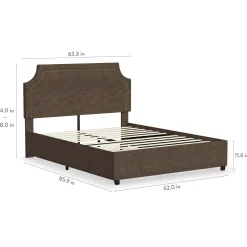 Rize Home Meadow Upholstered Platform Bed