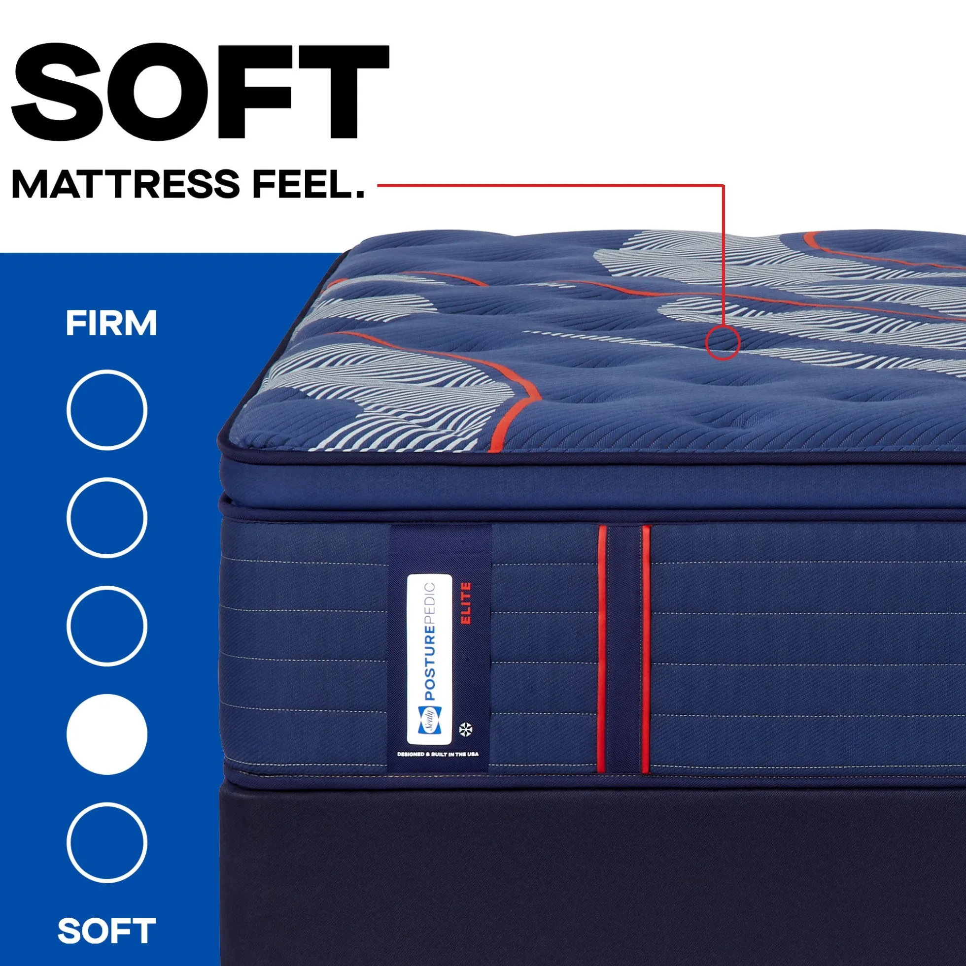 Sealy Posturepedic® Elite Brenham Soft Euro Pillow Top Mattress