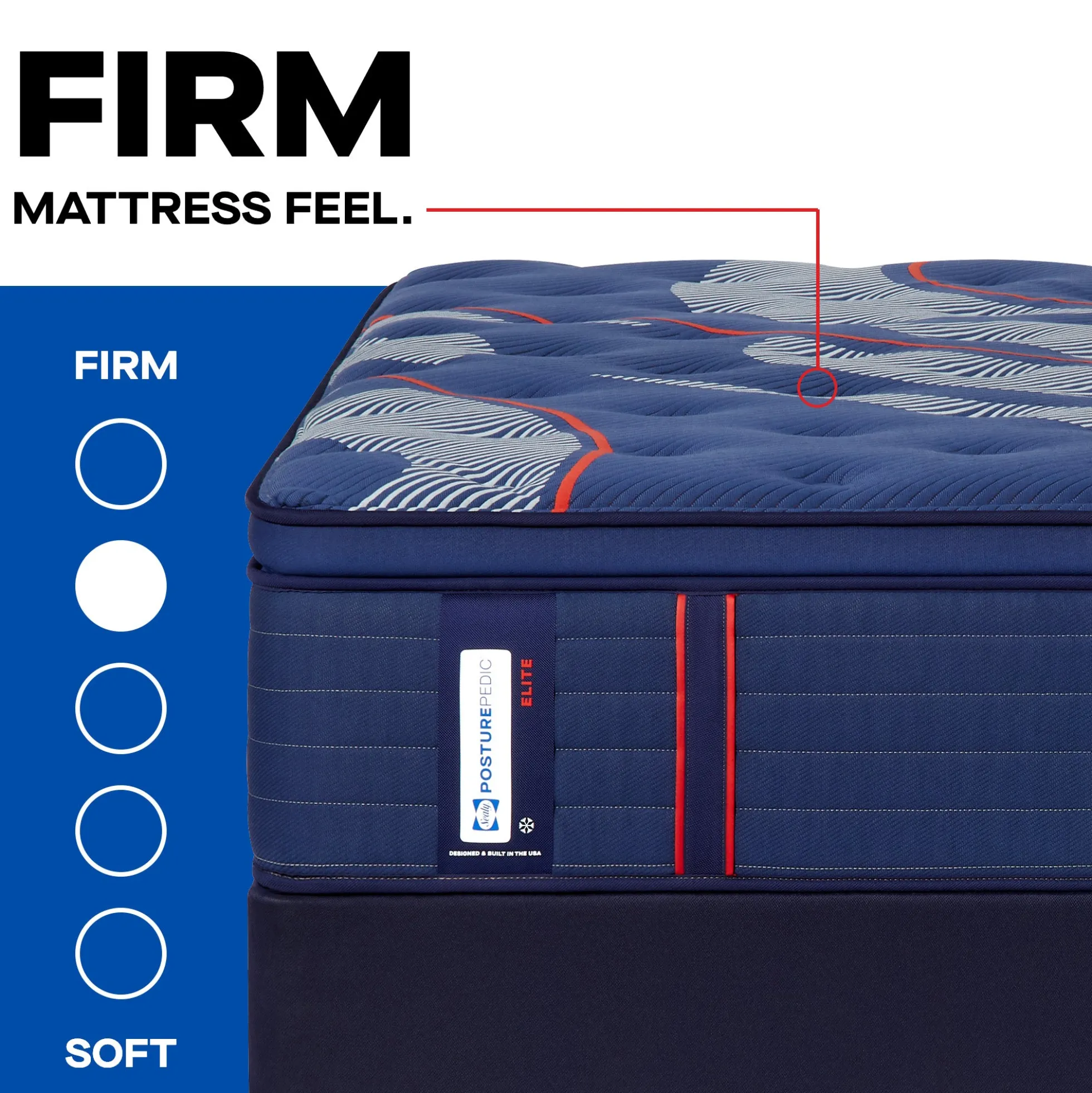 Sealy Posturepedic® Elite Brenham Firm Euro Pillow Top Mattress