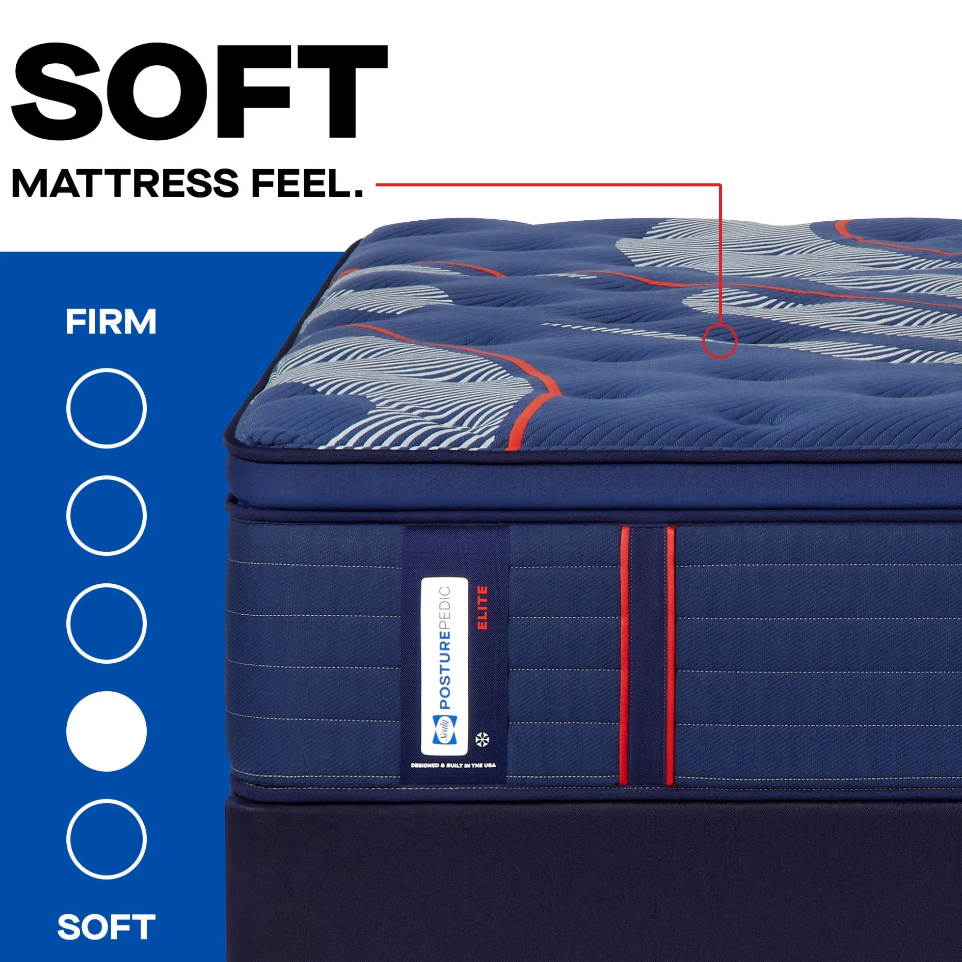 Sealy Posturepedic® Elite Albany Soft Euro Pillow Top Mattress