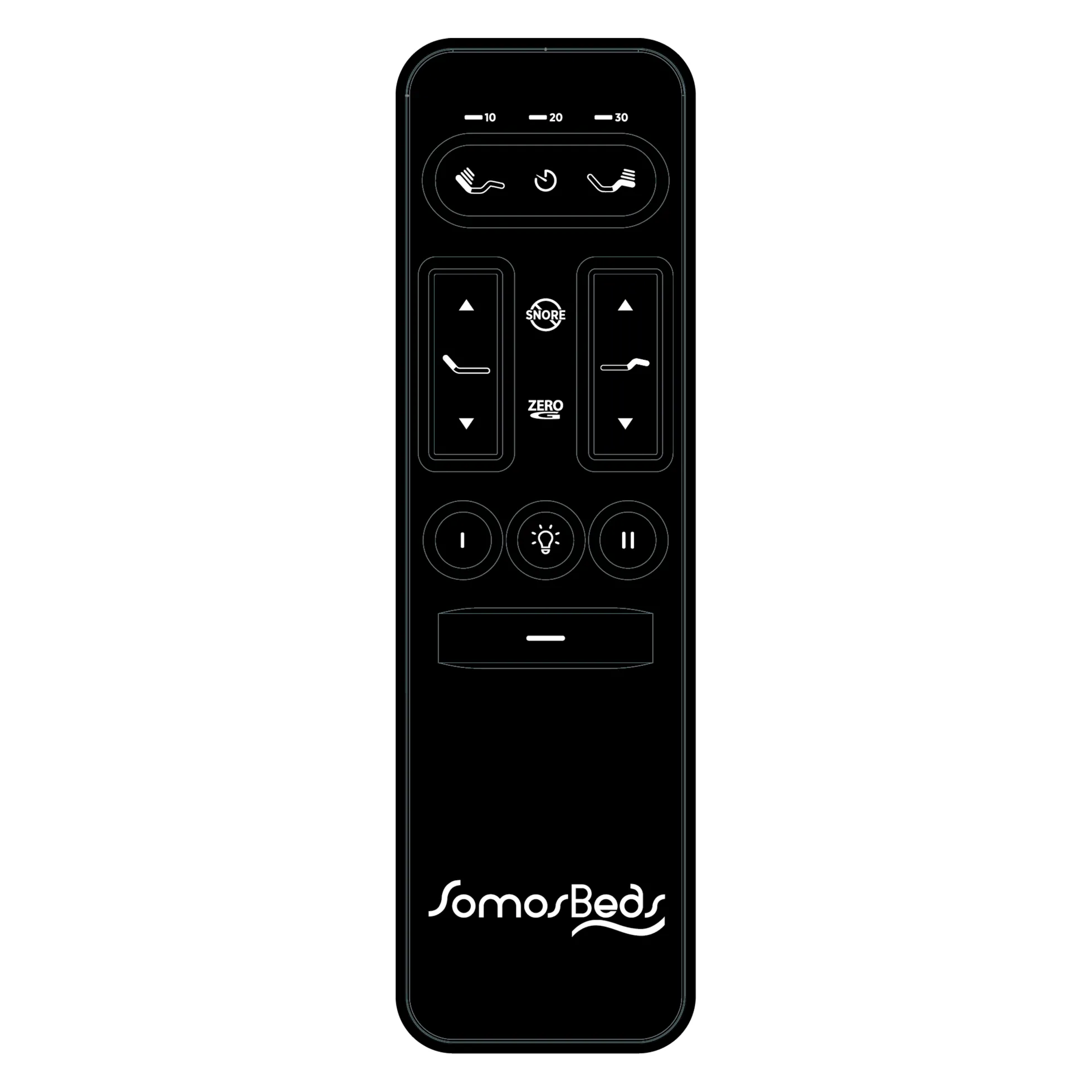 SomosBeds Ultra Adjustable Base Remote Control